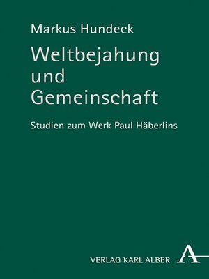 cover image of Weltbejahung und Gemeinschaft